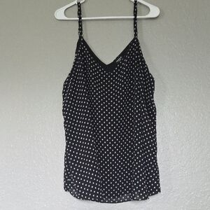 torrid Black and White Polka Dot V-Neck Cami